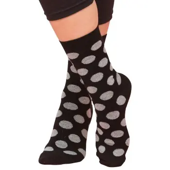 Trofe Bamboo Dot Socks Strumpor 2P Svart Strl 35/38 Dam Handla nu