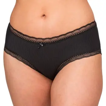 Trofe Laila Low Hipster Trosor Svart polyamid Small Dam Sista chansen