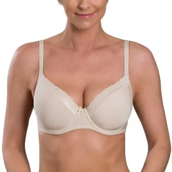 Populär Trofe Laila Underwire Bra BH Beige polyamid C 75 Dam