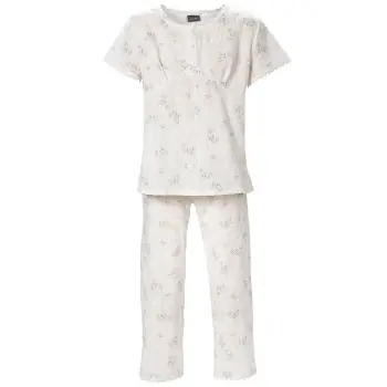 Trofe Romantic Floral Pyjama Vit bomull Medium Dam Begränsat antal
