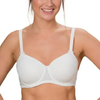 Trygg betalning Trofe Sanna Underwire Stripe Bra BH Vit G 75 Dam
