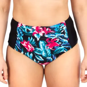 Outlet Trofe Tropical High Waist Bikini Brief Svart blommig 50 Dam