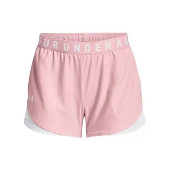 Under Armour Play Up Shorts 3.0 Rosa/Vit polyester Large Dam Sista chansen