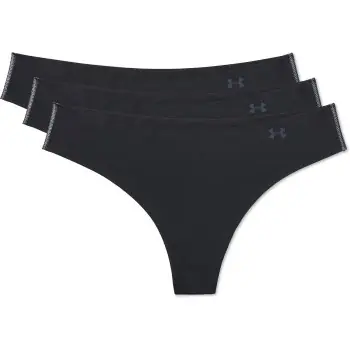 Under Armour Trosor 3P Pure Stretch Thong Svart Small Dam Snabb frakt
