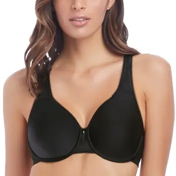 Rabatter Wacoal BH Basic Beauty Full Figure Underwire Bra Svart polyamid G 75 Dam