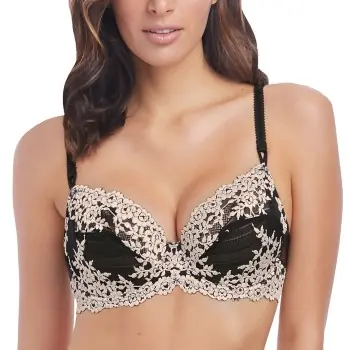 Wacoal BH Embrace Lace Underwire Bra Svart C 80 Dam Snabb leverans