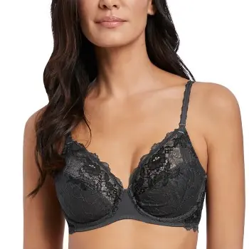 Wacoal BH Lace Perfection Average Wire Bra Svart E 70 Dam Kampanj