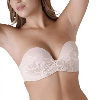 Wonderbra BH Refined Glamour Ultimate Strapless Bra Beige E 80 Dam Lägg i varukorgen