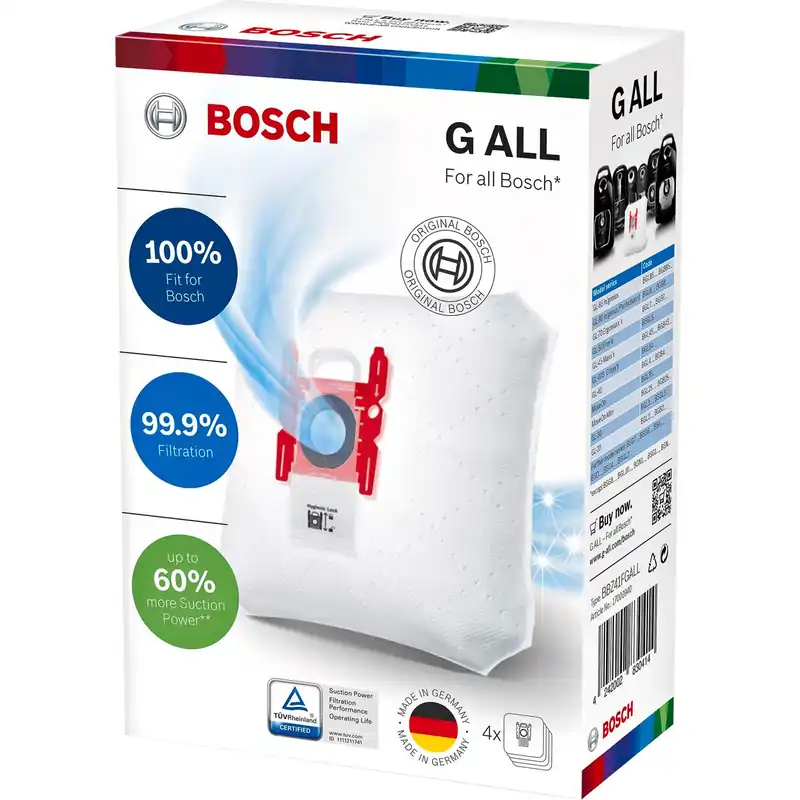 Bosch G ALL støvsugeposer 4 stk i pakken Erbjudande
