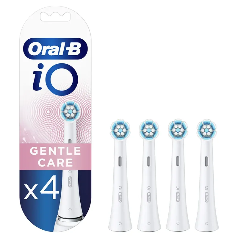 Oral-B iO Series Gentle Care tandborsthuvuden - Vit - 4-pack Rabatt
