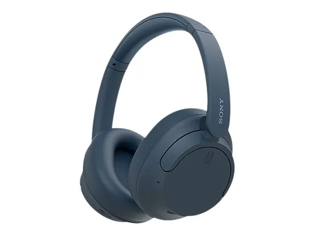 Sony WH-CH720N - Hörlurar med mikrofon - fullstorlek - Bluetooth - trådlös, kabelansluten - aktiv brusradering - 3,5 mm kontakt - blå Begränsat erbjudande