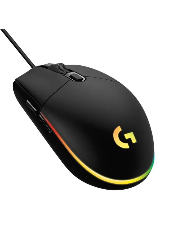 Expressleverans Logitech Gaming Mouse G203 LIGHTSYNC - Mus - optisk - 6 knappar - kabelansluten - USB - svart