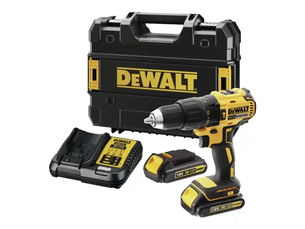 DeWALT DCD778S2T-QW - Slagborr/skruvdragare - sladdlös 13 mm - 2 batterier - 18 V Handla nu