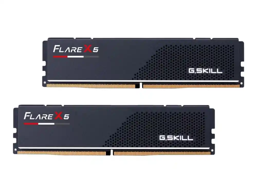 Nyhet G.Skill Flare X5 - DDR5 - sats - 32 GB 2 x 16 GB - DIMM 288-pin låg - 6000 MHz / PC5-48000 - CL30 - 1.35 V - ej buffrad - icke ECC - mattsvart