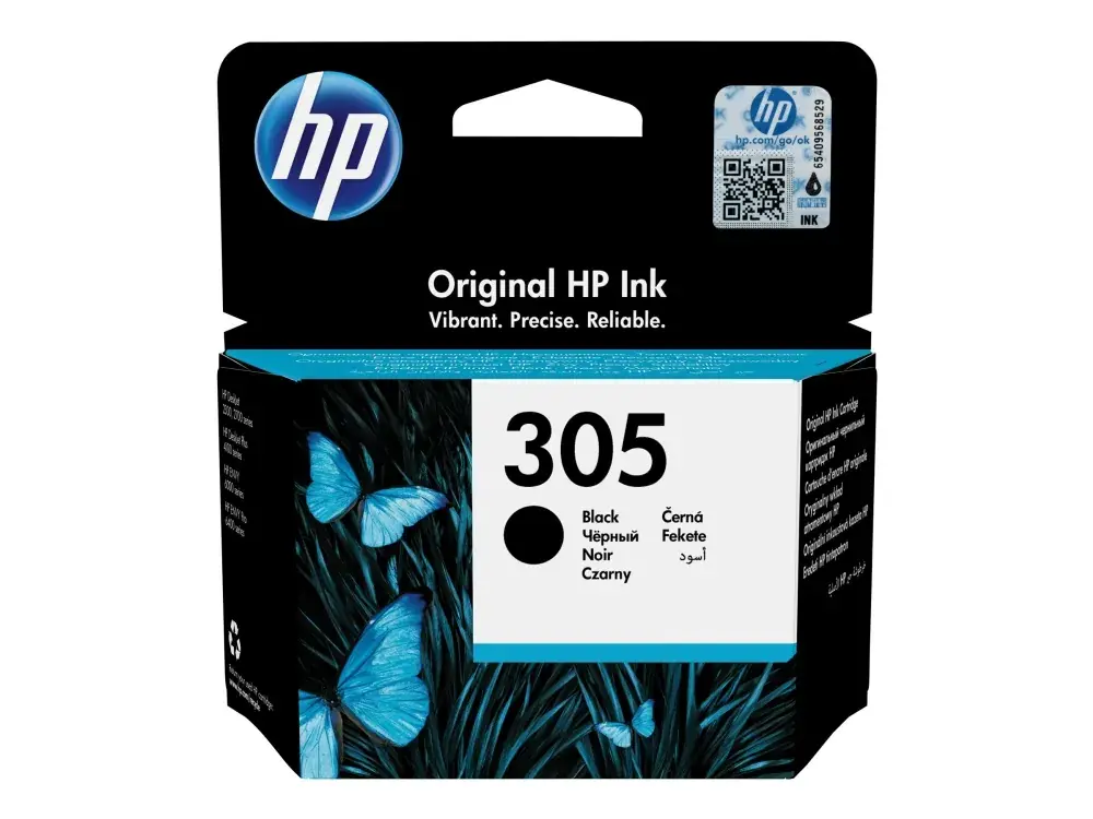 Fynd HP 305 - 2 ml - svart - original - bläckpatron - för Deskjet 23XX, 27XX, 28XX, 41XX, 42XX DeskJet Plus 41XX ENVY 60XX, 64XX ENVY Pro 64XX