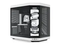 I lager HYTE Y70 Touch - Mid tower - utökad ATX - genomskinlig sidopanel (glas) - ingen strömförsörjning (ATX) - vit - USB/ljud