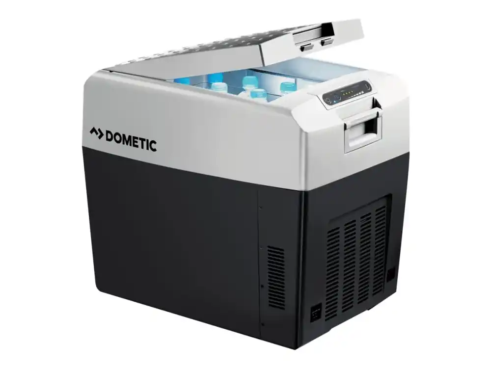 Dometic TropiCool TCX 35 - Bärbart kylskåp - bredd 37.6 cm - djup 55 cm - höjd 46 cm - 33 liter - Klass F - grå Populär