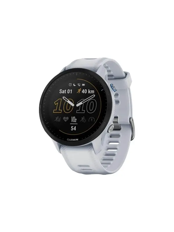 Handla nu Garmin Forerunner 955 - Sportklocka med rem - silikon - handledsstorlek 130-220 mm - display 1.3 - 32 GB - Bluetooth, Wi-Fi, ANT+ - 52 g - whitestone