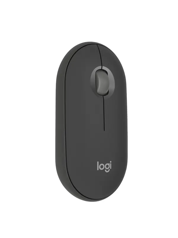 Logitech® Pebble Mouse 2 (M350s) - Mus - optisk - 3 knappar - trådlös - Bluetooth - Tonal-Graphite Köp online