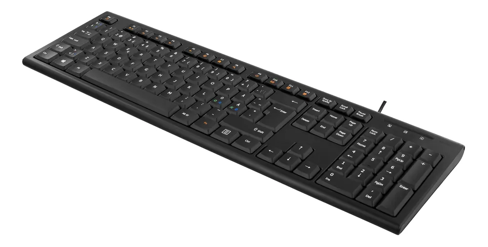 Erbjudande DELTACO TB-626 - Tangentbord - USB - Nordisk - svart