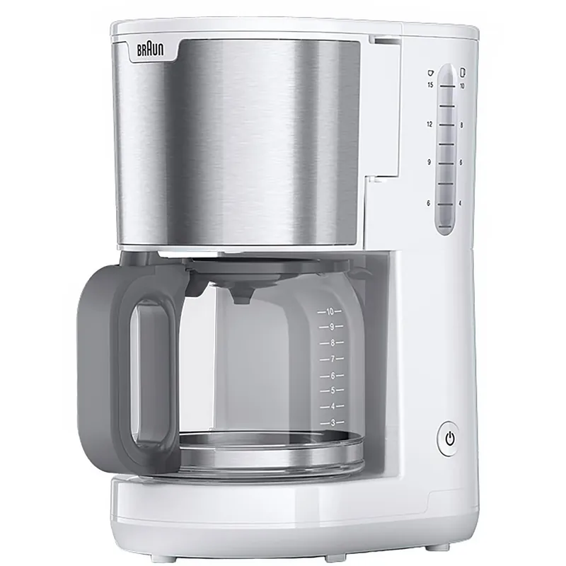 Begränsat antal Braun KF 1500, Espressomaskin, Malat kaffe, 1000 W, Vit