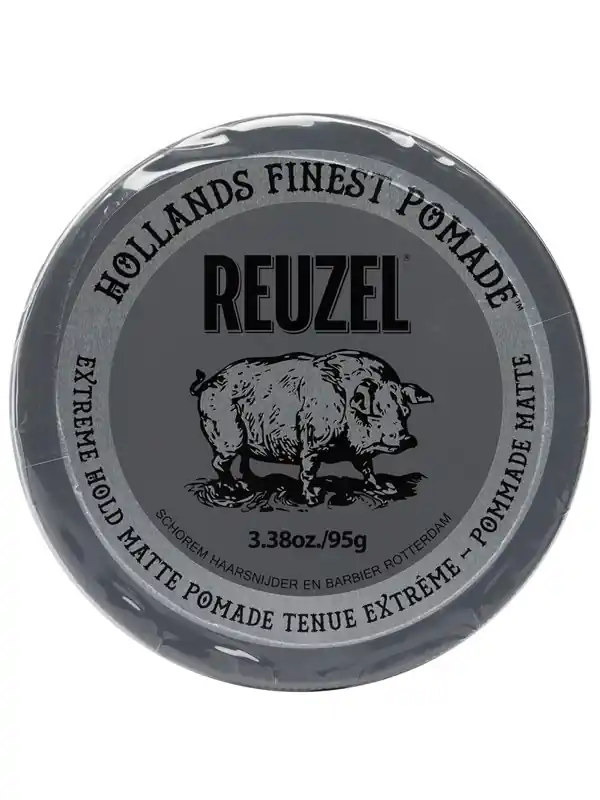 REUZEL_Hollands Finest Pomade firm-fixing water-based pomade Black 113g Lägg i varukorgen