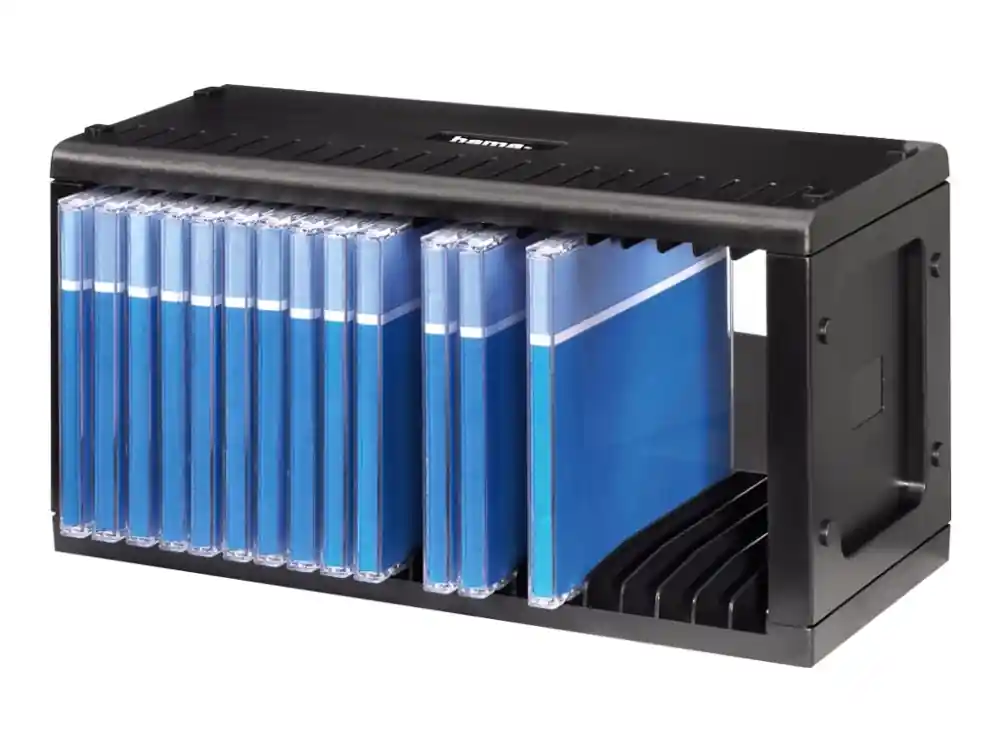 Erbjudande Hama CD Rack 20 - Mediaförvaring - plast - svart - 20 x CD