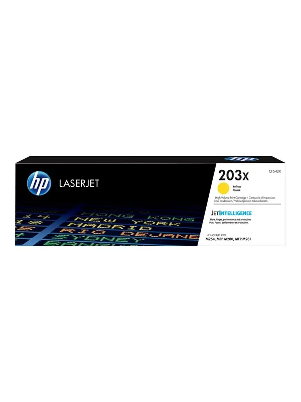 HP 203X - Lång livslängd - gul - original - LaserJet - tonerkassett (CF542X) Kampanjpris