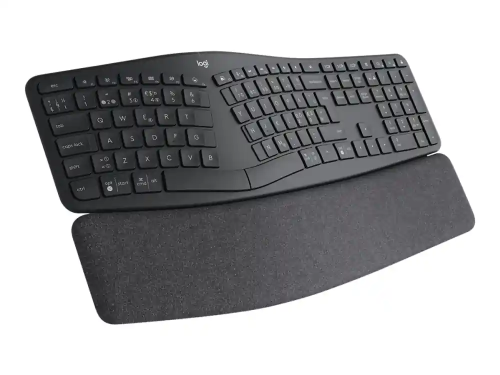 Logitech ERGO K860 Split Keyboard for Business - Tangentbord - trådlös - Bluetooth LE - QWERTY - hela norden - grafit Kundfavorit