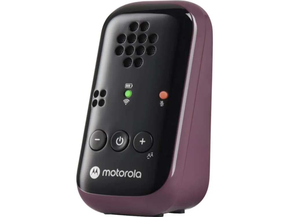 Motorola Crystal-clear HD sound 10 hours of battery life The portable, magnetic design powers off the units automatically Travel Audio Baby Monitor PIP12 Burgundy Nyhet