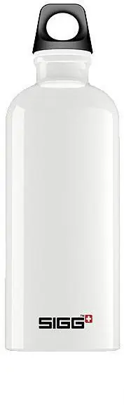 SIGG Traveller, 600 ml, Idrott, Vit, Gjuten aluminium, Vuxen, Skruvlock Populär