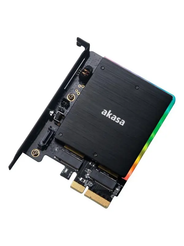 Akasa AK-PCCM2P-03 - Lagringskontroller - M.2 - M.2-kort / SATA 6Gb/s - PCIe Handla nu