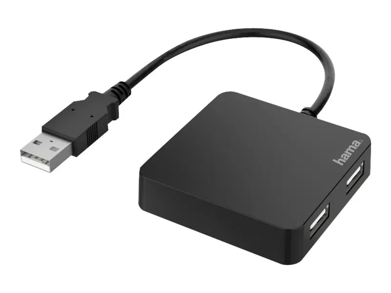 Kampanjpris Hama - Hubb - 4 x USB 2.0 - skrivbordsmodell