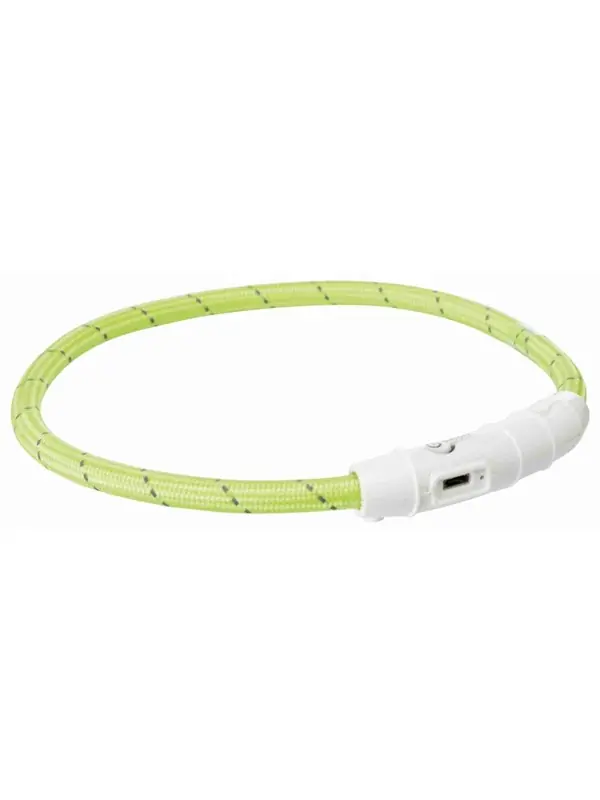 Trixie Blixtljusring USB, L-XL 65 cm/ø 7 mm, grön Nyhet