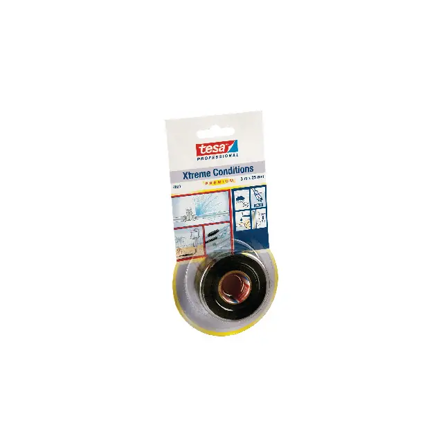 Premium TESA 04600-00001-00, Svart, Metall, Silikon, -65 - 260 ° C, 3 m, 2,5 cm