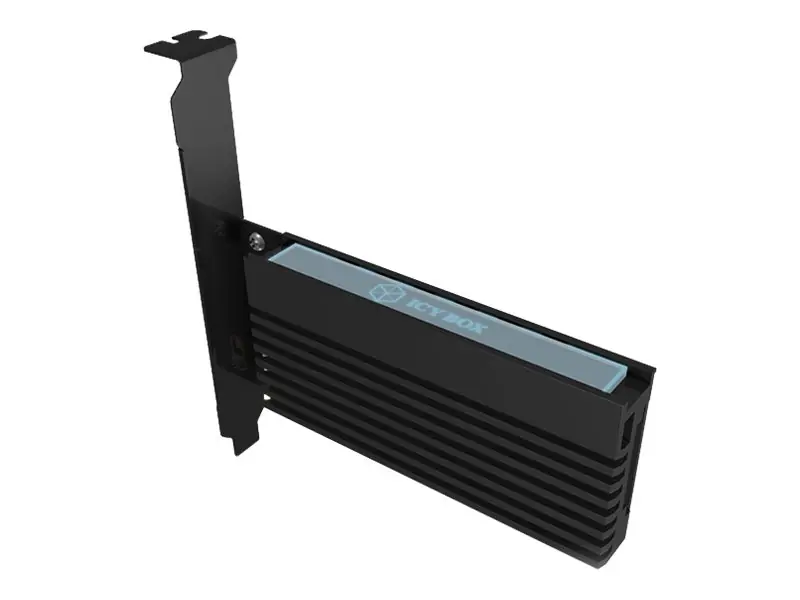 Sänkt pris ICY BOX IB-PCI214M2-HSL, PCIe-Karte, 1x M.2 PCIe (NVMe) SSD zu PCIe 4.0 x4 über M-Key So POE udvidelseskort PCIe 3.0 x4