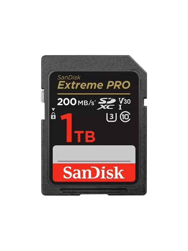 Handla nu SanDisk Extreme Pro - Flash-minneskort - 1 TB - Video Class V30 / UHS-I U3 / Class10 - SDXC UHS-I