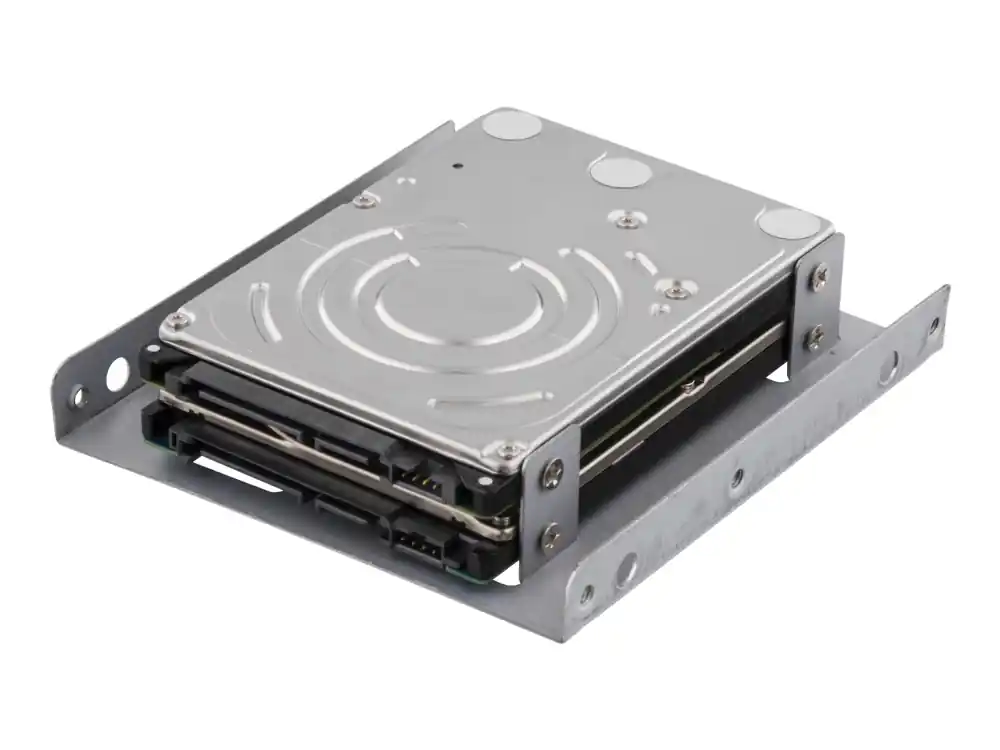 DELTACO - Adapter för lagringsfack - 3.5 to 2 x 2.5 Premium