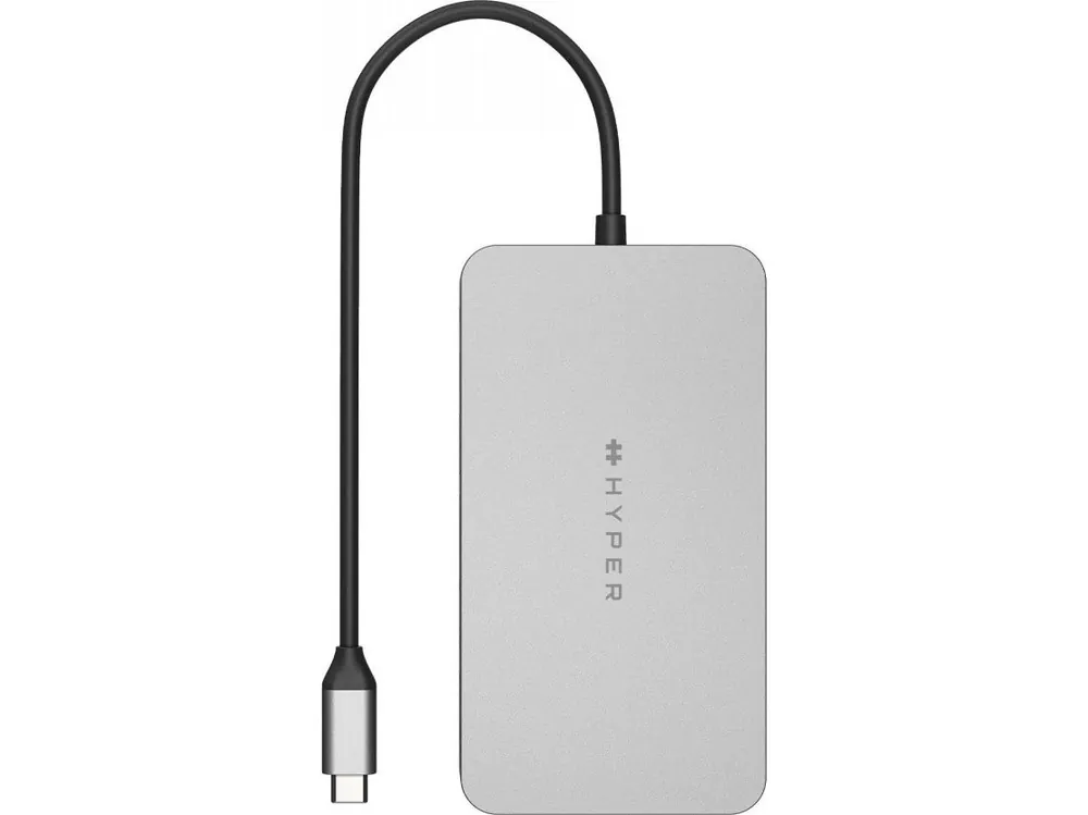 Bästa pris HYPER HDM1H, USB 3.2 Gen 1 (3.1 Gen 1) Type-C, 100 W, Rostfritt stål, MicroSD (TransFlash), SD, 4K Ultra HD, 60 hz