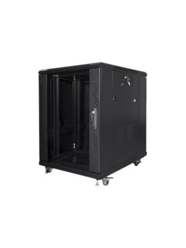 Handla nu Lanberg - Rack skåp - svart, RAL 9004 - 15U - 19
