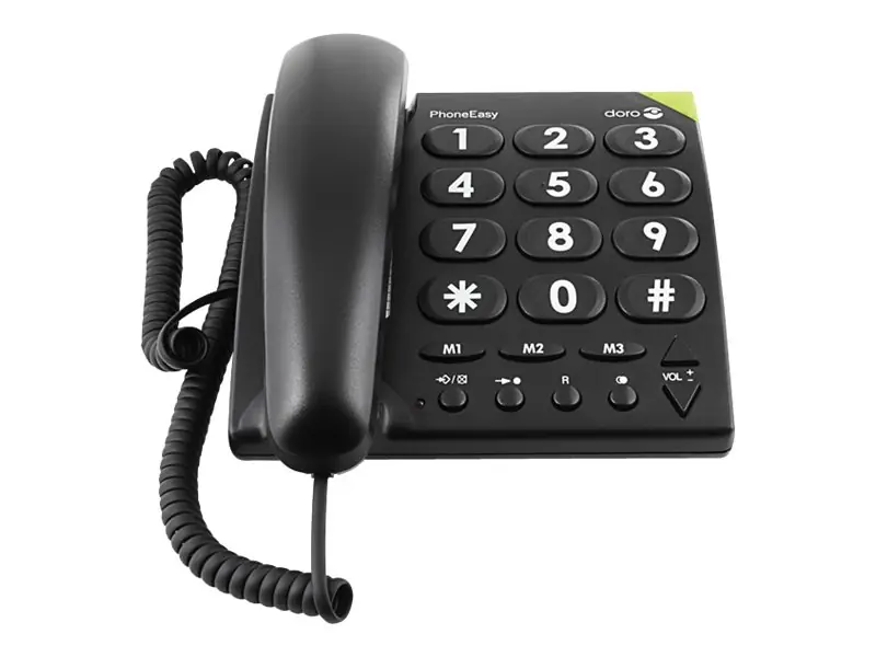 DORO PhoneEasy 311c - Sladdtelefon - svart Erbjudandepris
