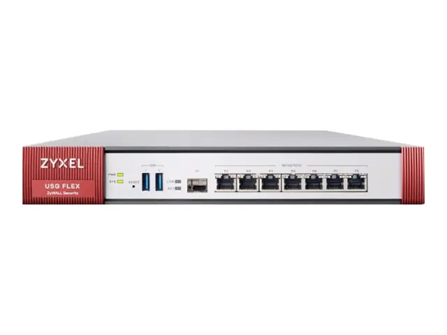 Zyxel ZyWALL USG FLEX 500 - UTM Bundle - firewall - med 1 års AV+IDP, AS, CF - 1GbE - kan monteras i rack Kampanjpris