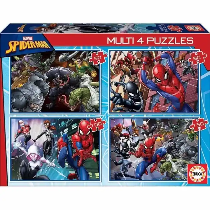 Educa Multi 4 Ultimate Spider-Man 50-80-100-150 Outlet