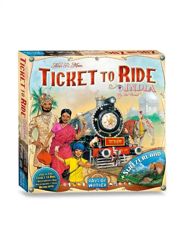 Fynd Ticket to Ride Map Collection 2 India & Switzerland