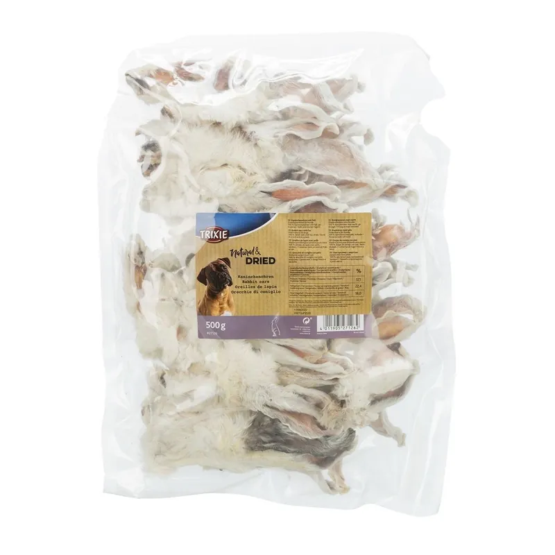 Outlet Trixie Kanin øre med pels 500 g, Hvid