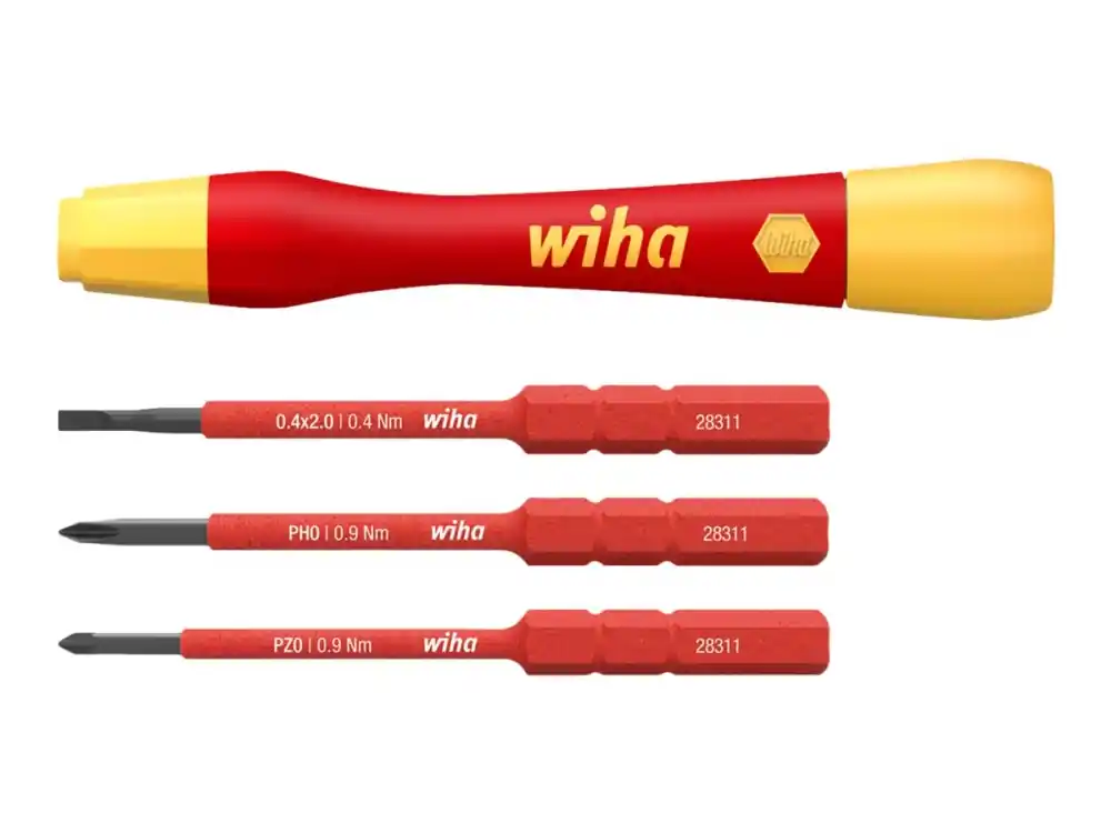Populär Wiha PicoFinish slimVario - Screwdriver handle with bit set - 4 delar - isolering