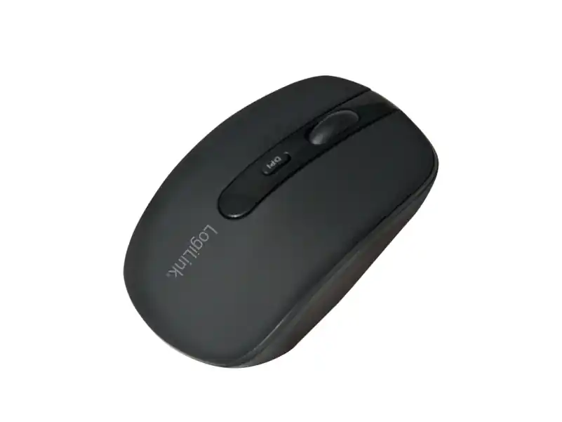 Billig LogiLink ID0078A, Ambidextrous, Optisk, Bluetooth, 1600 DPI, Svart