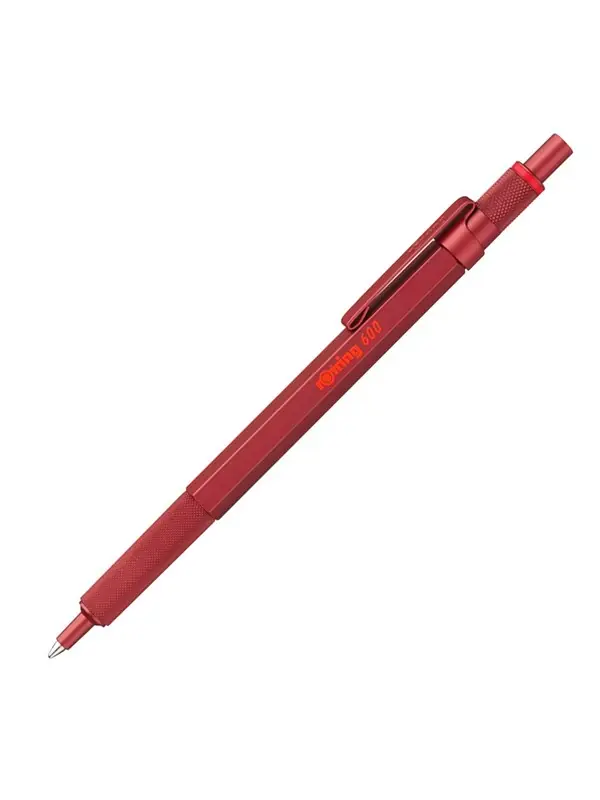Handla nu Rotring 600, Klämma, Fastklämbar, indragbar kulspetspenna, Påfyllnadsbar, Svart, 1 styck