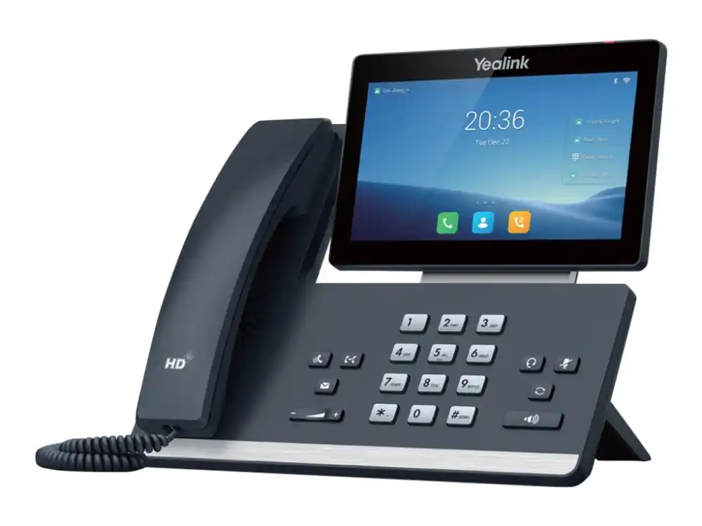 Fynd Yealink SIP-T58W - VoIP-telefon - med Bluetooth interface med nummerpresentation - 10-party samtalsförmåg - SIP, SIP v2, SRTP, RTCP-XR, VQ-RTCPXR - klassiskt grå