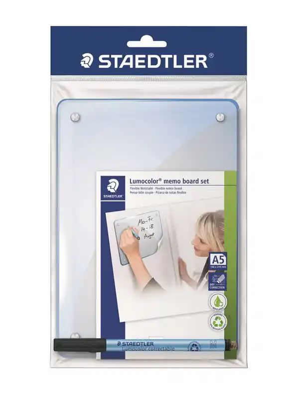 Kundfavorit STAEDTLER Lumocolor memo board set - Whiteboard-tavla - 210 x 148 mm